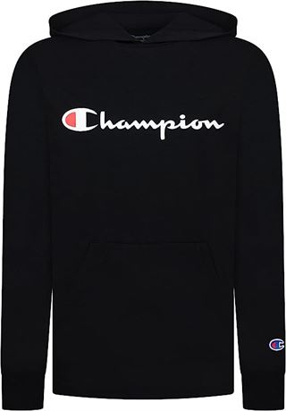 Champion Boys Long Sleeve Classic Hooded Tee Shirt Kids Clothes