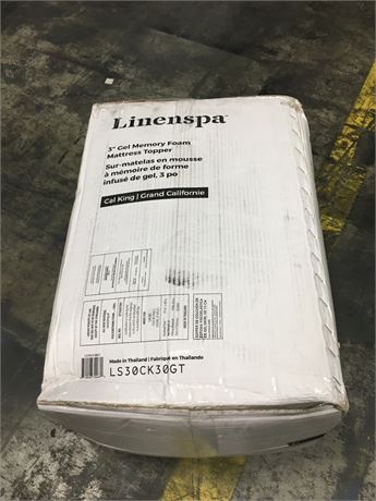 Linenspa 3 Inch Memory Foam Mattress Topper