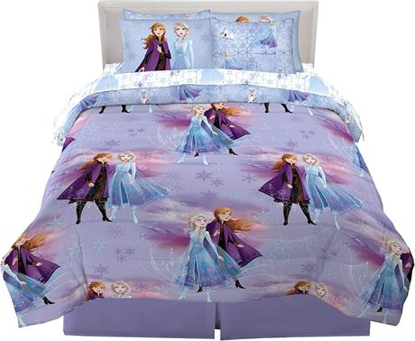 Frozen 2 Kids Bedding Super Soft Comforter and Sheet Set