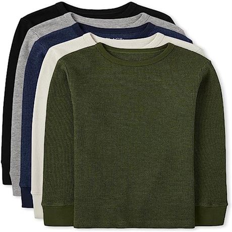 The Children's Place Boys' Long Sleeve Thermal Top 5-Pack