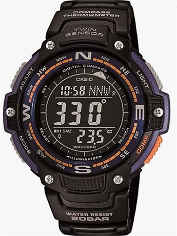 Casio Men's SGW-100-2BCF Twin Sensor Digital Display Quartz Black Watch