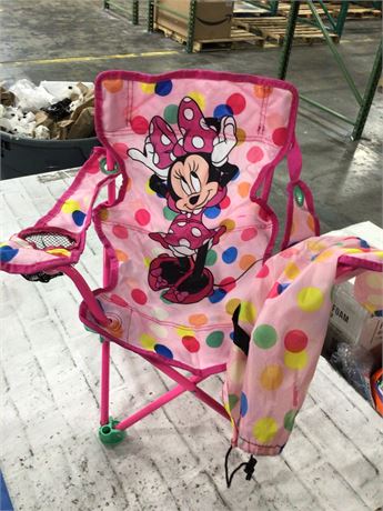 Minnie Mouse Kids Camp Chair Foldable Chair with Carry Bag