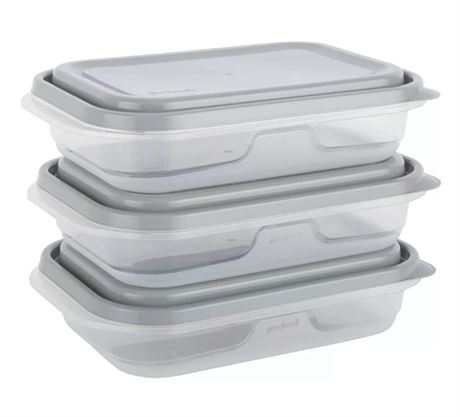 GoodCook EveryWare Rectangle Food Storage Container - 2 3/pack