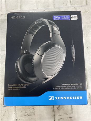 Sennheiser HD471G Headset with Inline Mic and 3 Button Control