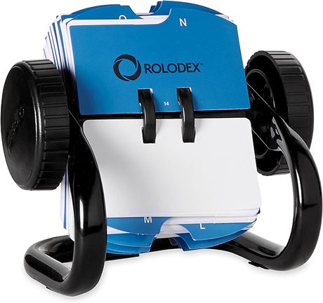 SHARPIE Rolodex Mini Classic Rotary Card File, Black