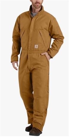 Carhartt mens Loose Fit Washed Duck Insulated Coverall, XX-Lg/Tall