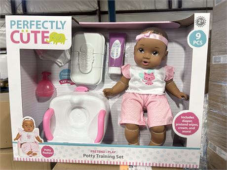 Perfectly Cute Potty Training Set Doll - Play Toys - NEW