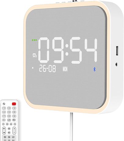 KEiiD Desktop Alarm Clock Radio Mountable