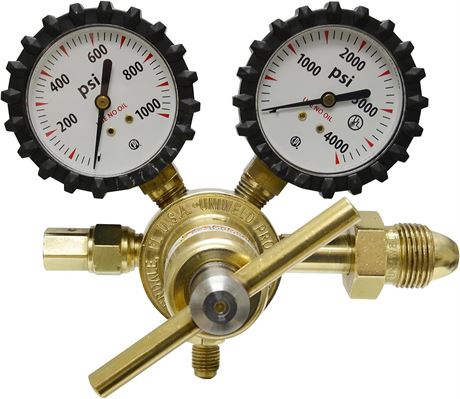 Uniweld RHP800 2-Inch Nitrogen Regulator with 0-800 psi Delivery Pressure