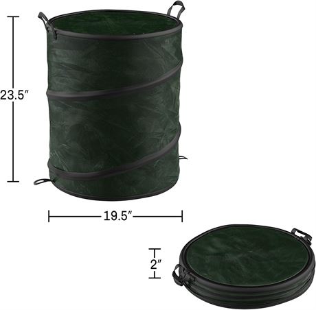 Collapsible Trash Can- Pop Up 33 Gallon Trashcan