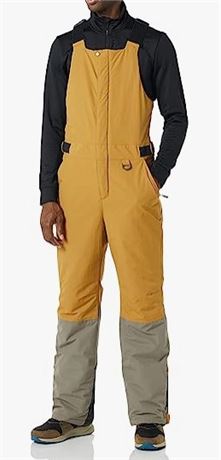 Amazon Essentials Men's Water-Resistant Insulated Snow Bib Overall, Sm