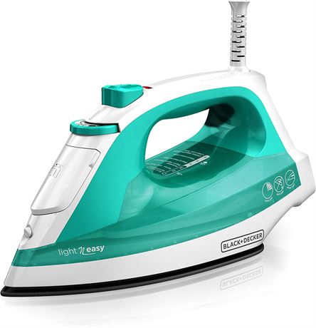 BLACK+DECKER IR1010 Light 'N Easy Compact Steam Iron, Teal