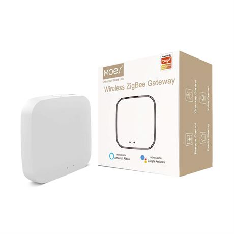 Moes Tuya Zigbee Hub Gateway, Smart Home Bridge Wireless Remote Controller