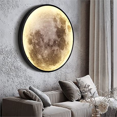 LEDIARY Moon Wall Light, 19.7 Inch