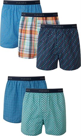 Hanes Men's 5-Pack FreshIQ XL