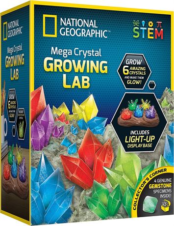 NATIONAL GEOGRAPHIC Mega Crystal Growing Kit for Kids