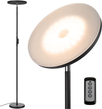 JOOFO Floor Lamp,30W/2400LM Sky LED Modern Torchiere 3 Color