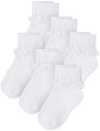 The Children's Place Girls' Turn Cuff Socks 6-Pack