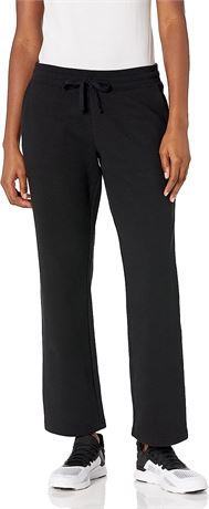 Amazon Essentials Women's French Terry Fleece Sweatpants, Small, Black