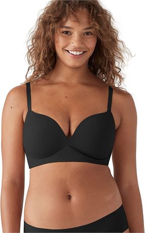 Women's True & Co. True Body Wirefree Push-up Bra, Size 34C - Black