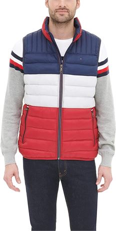 Tommy Hilfiger Men's Lightweight Ultra Loft Quilted Puffer Vest, XXL