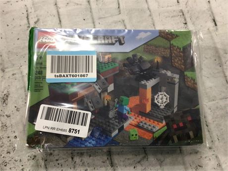 LEGO Minecraft The Abandoned Mine Building Toy, 21166 Zombie Cave with Slime