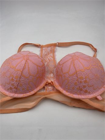 Victoria Secret - Wired Push Up Bra - Pink & Orange - 34B