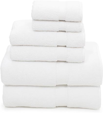 Linum Home Textiles 6 Piece 100% Turkish Cotton Sinemis Terry Bath Towel Set