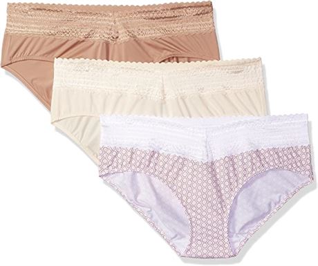 Warner's Women's Blissful Benefits No Muffin 3 Pk Hipster Panties, XX-Lg