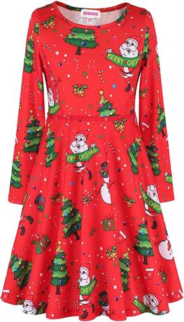 JESKIDS Little Girls Long Sleeve Dress, 4T-5T