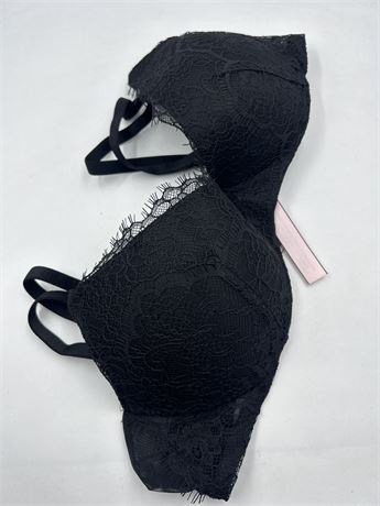 Victoria Secret - Wired Push Up Bra - Black -34B