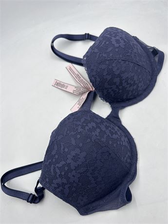 Victoria Secret - Wired Push Up Bra - Blue -34B