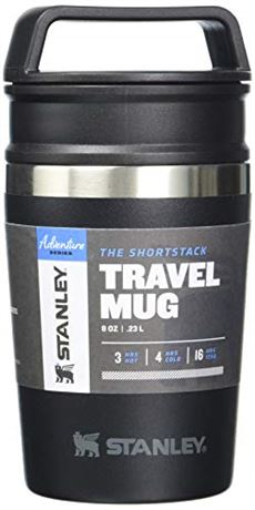 Stanley Aluminum The Shortstack Travel Mug, 8oz, Matte Black