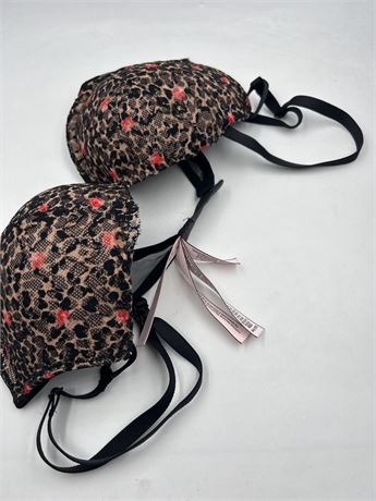 Victoria Secret - Wired Push Up Bra - Polka Dots -34C