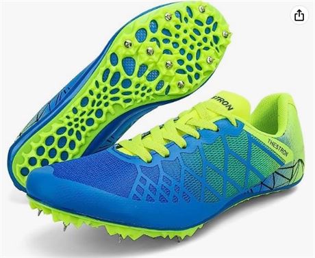 Ifrich Mens Womens Boys Girls Spikes Athletics Racing Running Shoes, 6.5