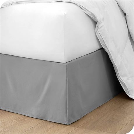 Bare Home Pleated Queen Bed Skirt Queen