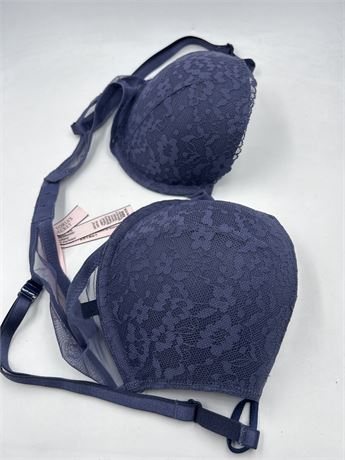 Victoria Secret - Wired Push Up Bra - Blue - 34C