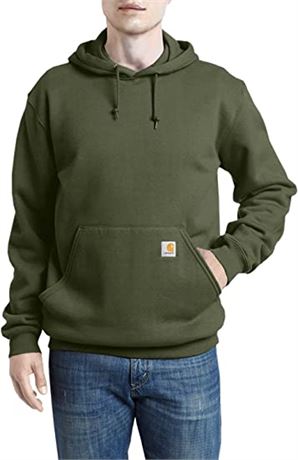 Carhartt Men's Loose Fit Midweight Sweatshirt, Moss, Medium