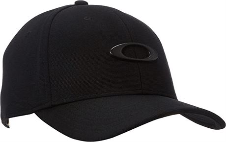 Oakley Mens Tincan Cap Hat, Black/Carbon Fiber, L/XL