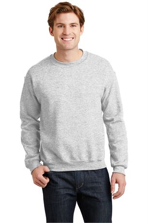 Gildan G180 Heavy Blend Crewneck Sweatshirt - Light Grey, Small