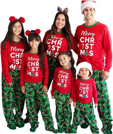 The Children's Place Family Matching Christmas Holiday Fleece PJ Set, Medium