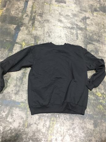 Black Long Sleeve Sweat Shirt, Large