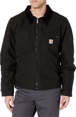 Carhartt Men's Relaxed Fit Duck Blanket-Lined Detroit Jacket - Black - 4XL Tall