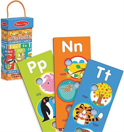 Melissa & Doug Poke-a-Dot Alphabet Learning Cards