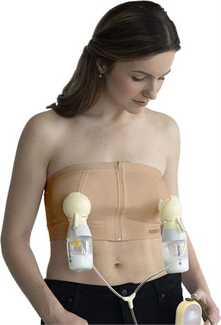 Medela Easy Expression Hands Free Pumping Bra, Nude, Medium