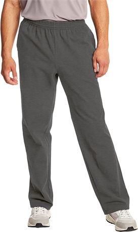 Hanes Essentials Sweatpants, Men's Cotton - Dark Grey - Medium