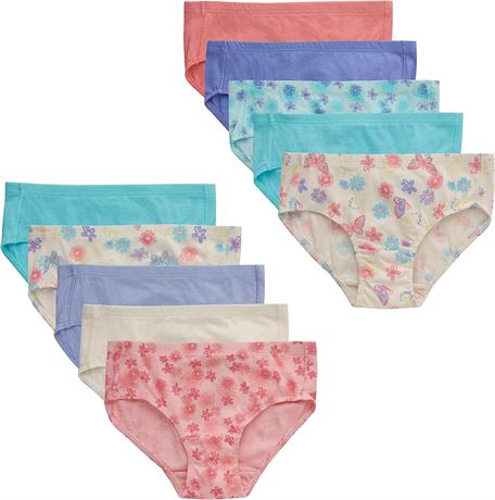 Hanes Girls and Toddler Underwear, 10-Pack, 4T/5T