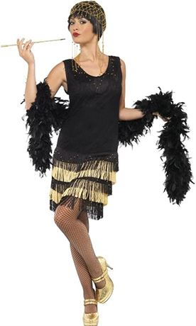 Smiffys 1920's Fringed Flapper Costume, Medium