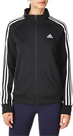 adidas Women's Essentials Warm-Up Slim 3-Stripes Track Top M