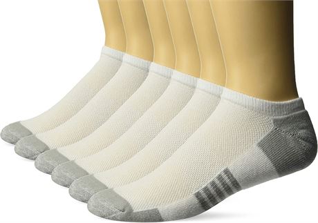 Amazon Essentials Men's Performance Cotton Cushioned Athletic No-Show Socks